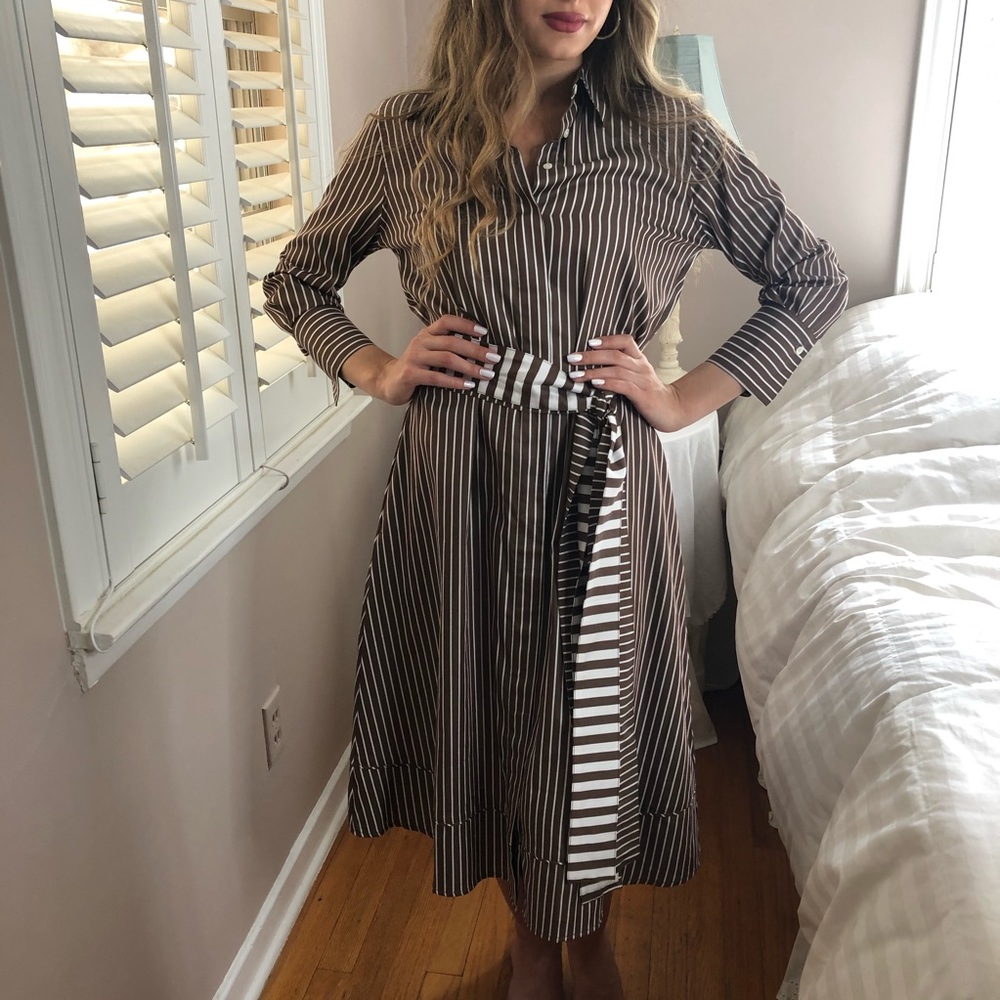 NWT Chic Fall Mocha SOFT Clairidge King Midi Dress Church or Office